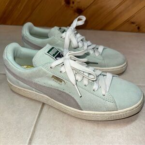 Puma Classic Suede Mint Green Sneaker 8.5